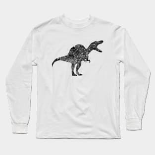 Spinosaurus dinosaur black and white Long Sleeve T-Shirt